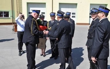 Zaprzysiężenie komendanta Powiatowego PSP w Sandomierzu mł. bryg. mgr Adam Czajki