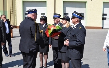 Zaprzysiężenie komendanta Powiatowego PSP w Sandomierzu mł. bryg. mgr Adam Czajki