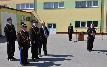 Zaprzysiężenie komendanta Powiatowego PSP w Sandomierzu mł. bryg. mgr Adam Czajki