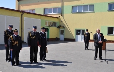 Zaprzysiężenie komendanta Powiatowego PSP w Sandomierzu mł. bryg. mgr Adam Czajki