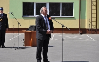 Zaprzysiężenie komendanta Powiatowego PSP w Sandomierzu mł. bryg. mgr Adam Czajki