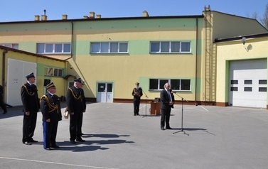 Zaprzysiężenie komendanta Powiatowego PSP w Sandomierzu mł. bryg. mgr Adam Czajki