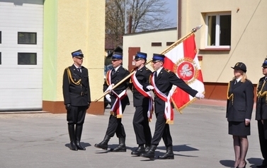 Zaprzysiężenie komendanta Powiatowego PSP w Sandomierzu mł. bryg. mgr Adam Czajki