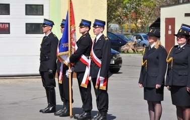 Zaprzysiężenie komendanta Powiatowego PSP w Sandomierzu mł. bryg. mgr Adam Czajki