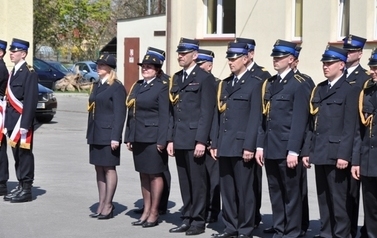 Zaprzysiężenie komendanta Powiatowego PSP w Sandomierzu mł. bryg. mgr Adam Czajki