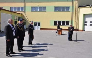 Zaprzysiężenie komendanta Powiatowego PSP w Sandomierzu mł. bryg. mgr Adam Czajki