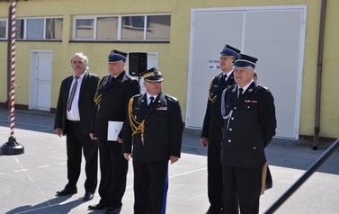 Zaprzysiężenie komendanta Powiatowego PSP w Sandomierzu mł. bryg. mgr Adam Czajki