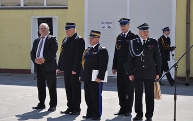 Zaprzysiężenie komendanta Powiatowego PSP w Sandomierzu mł. bryg. mgr Adam Czajki