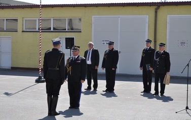 Zaprzysiężenie komendanta Powiatowego PSP w Sandomierzu mł. bryg. mgr Adam Czajki