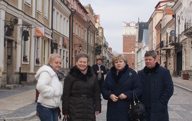 Władze oświatowe Ukrainy z partnerską wizytą w  Zespole Szk&oacute;ł Gastronomicznych i Hotelarskich w Sandomierzu.JPG