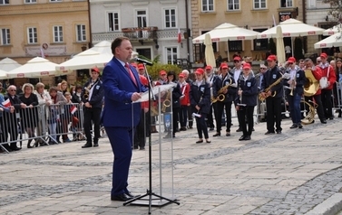 Uroczystości upamiętniające 225 rocznicę uchwalenia Konstytucji 3 Maja.