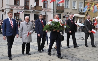 Uroczystości upamiętniające 225 rocznicę uchwalenia Konstytucji 3 Maja.