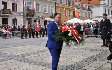 Uroczystości upamiętniające 225 rocznicę uchwalenia Konstytucji 3 Maja.