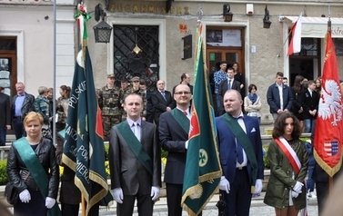 Uroczystości upamiętniające 225 rocznicę uchwalenia Konstytucji 3 Maja.