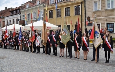 Uroczystości upamiętniające 225 rocznicę uchwalenia Konstytucji 3 Maja.