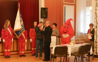 Obchody Dni  Honorowego  Dawcy Krwi  PCK  w  Zespole  Szk&oacute;ł Gastronomicznych  i  Hotelarskich  im. K.E.N. w Sandomierzu