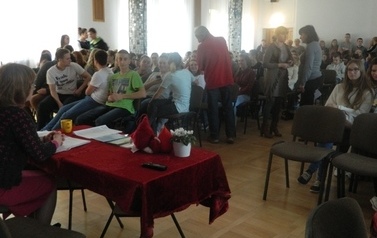 Obchody Dni  Honorowego  Dawcy Krwi  PCK  w  Zespole  Szk&oacute;ł Gastronomicznych  i  Hotelarskich  im. K.E.N. w Sandomierzu
