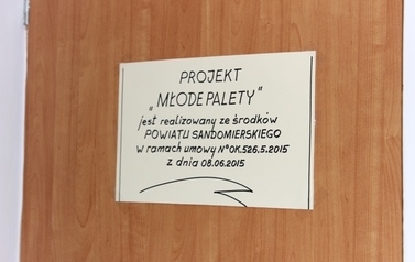"Młode Palety" projekt realizowany przez Stowarzyszenie "Sandomierskie Sztalugi"