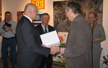 Andrzej Luściński odbiera gratulacje