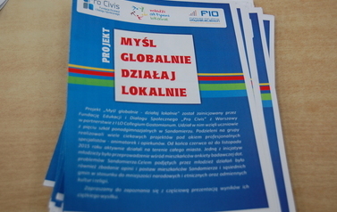 Gala finałowa projektu &bdquo;Myśl globalnie działaj lokalnie&rdquo;. 