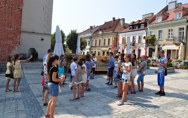Delegacja młodzieży z Ostroga na Ukrainie z wizytą w Sandomierzu
