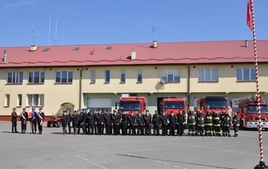 Zaprzysiężenie komendanta Powiatowego PSP w Sandomierzu mł. bryg. mgr Adam Czajki