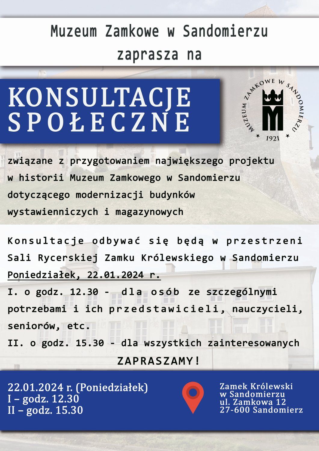 Konsultacje_społeczne_w_Muzeum_Zamkowym_-_22-01-2024_-_plakat