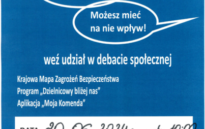 Zdjęcie do DEBATA SPOŁECZNA W SANDOMIERZU &rdquo;POROZMAWIAJMY O BEZPIECZEŃSTWIE &ndash; MOŻESZ MIEĆ NA NIE WPŁYW&rdquo;