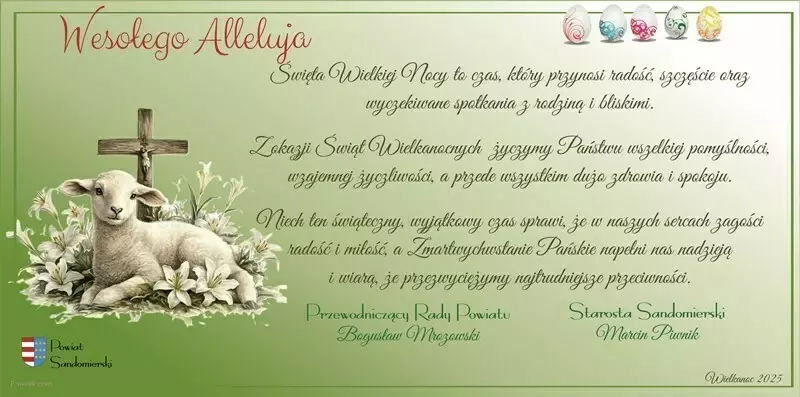 Życzenia z okazji Świąt Wielkiej Nocy