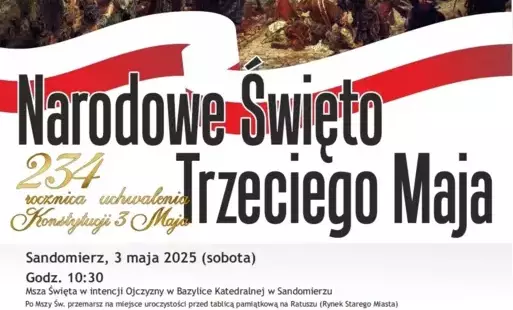 Obchody Narodowego Święta Trzeciego Maja w Sandomierzu 
