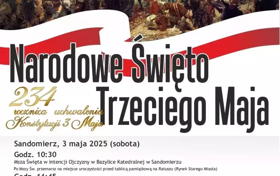 Obchody Narodowego Święta Trzeciego Maja w Sandomierzu