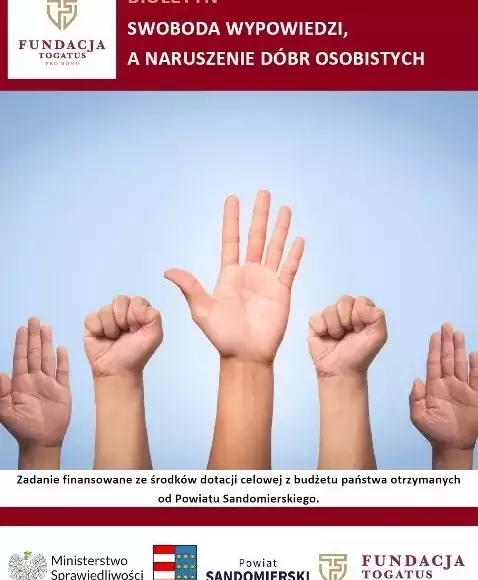 Biuletyn dla młodzieży pt. SWOBODA WYPOWIEDZI A NARUSZENIE DÓBR OSOBISTYCH.