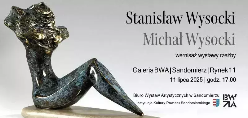 Wernisaż wystawy rzeźby Stanisława i Michała Wysockich z Wrocławia na Rynku Starego Miasta w Sandomierzu.