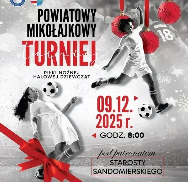 POWIATOWY MIKOŁAJKOWY TURNIEJ PIŁKI NOŻNEJ HALOWEJ DZIEWCZĄT
