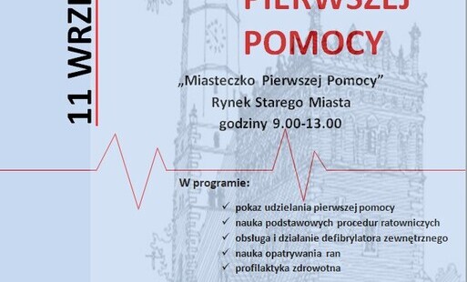 Wydarzenie "Miasteczko Pierwszej Pomocy" w ramach obchodów Światowego Dnia Pierwszej Pomocy w Sandomierzu