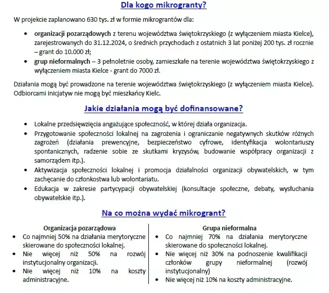 Spotkanie informacyjne - regranting w programie "Moc Małych Społeczności"
