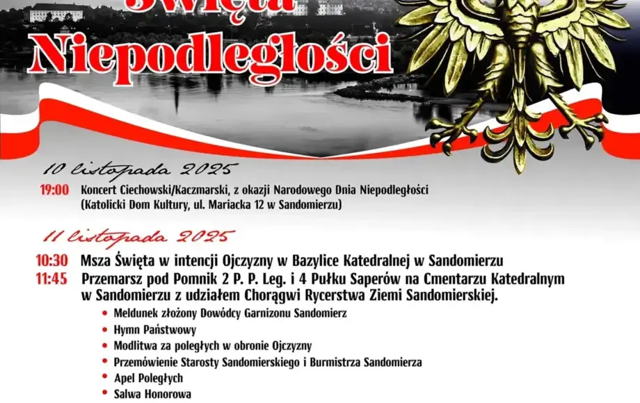 Zaproszenie na uroczystości Narodowego Święta Niepodległości